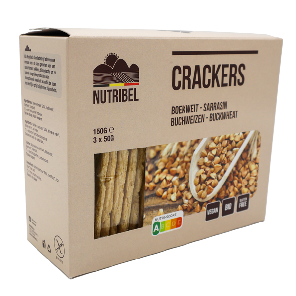 Nutribel Crackers boekweit bio 150g