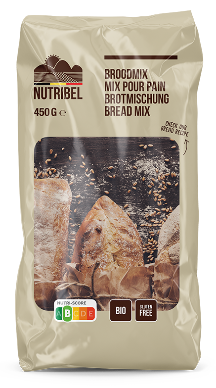 Nutribel Broodmix vezelrijk bio & glutenvrij 450g