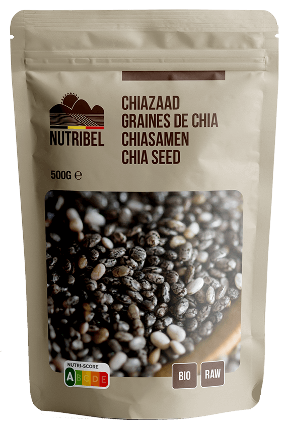 Nutribel Graines de chia bio & raw 500g