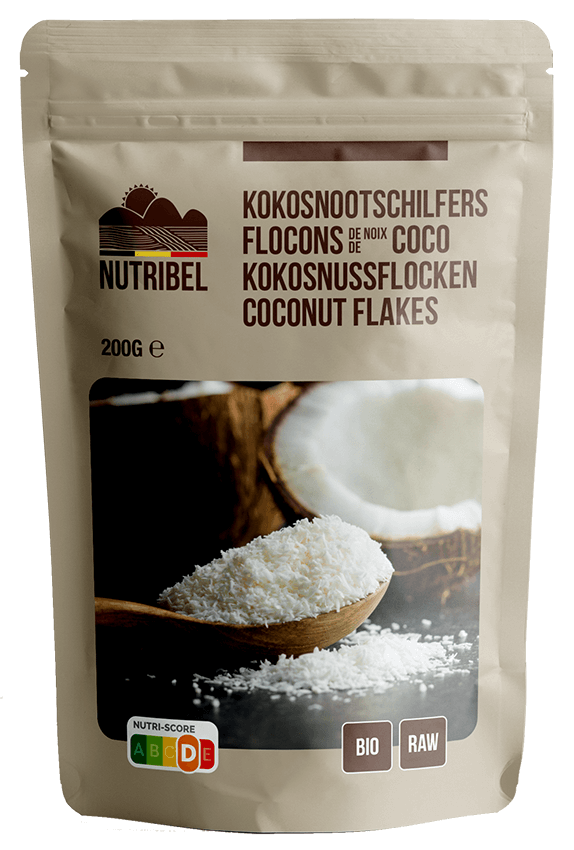 Nutribel Kokosnoot schilfers bio & raw 200g